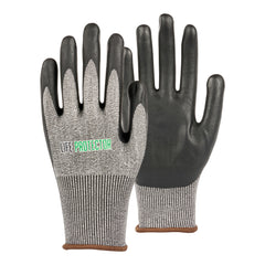 Life Protector Gray HPPE Polyester / Spandex Large Work Glove - with Ultra-Thin Foam Nitrile Palm Coating, Cut-Resistant - 10 count box