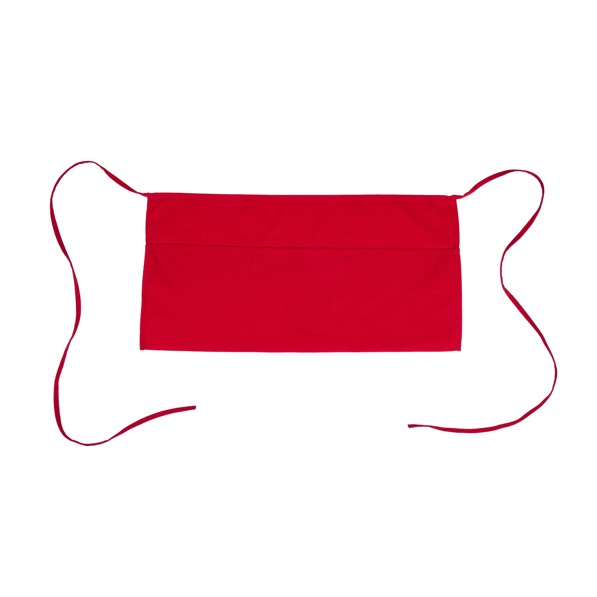 RW Base Red Standard Waist Apron - with 3 Pockets - 24" x 12" - 100 count box