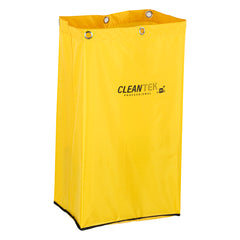 Clean Tek Professional 18 gal Yellow Plastic Bag - for 3-Shelf Janitor Cart - 1 count box