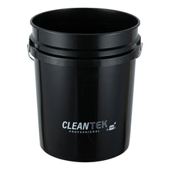 Clean Tek Professional 5 gal Round Black Plastic Pail - 12 1/4