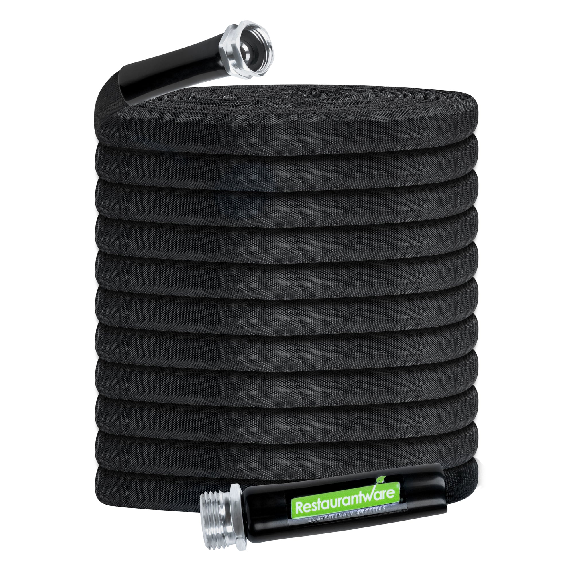 Handy Tek Black Fabric Garden Hose - Lightweight, Kink-Free, Flexible - 50' - 1 count box