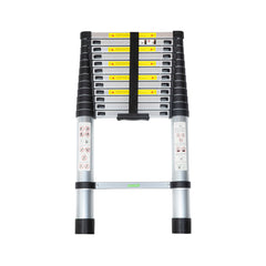 Handy Tek Aluminum Telescoping Extension Ladder - 330 lb Load Capacity - 12 1/2' - 1 count box