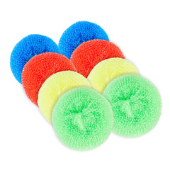 Clean Tek Professional Assorted Plastic Mesh Dish Scrubber - Non-Scratch - 40 count box