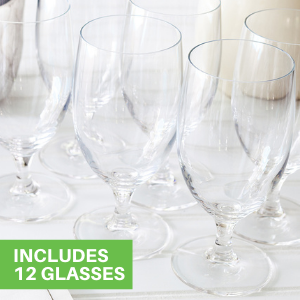 Includes 12 Glasses