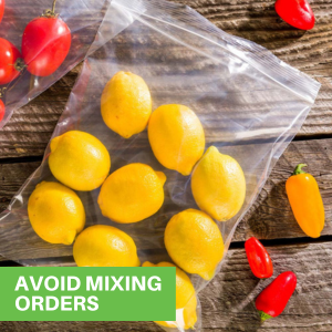 AVOID MIXING ORDERS