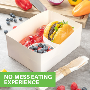 NO-MESS EATING EXPERIENCE